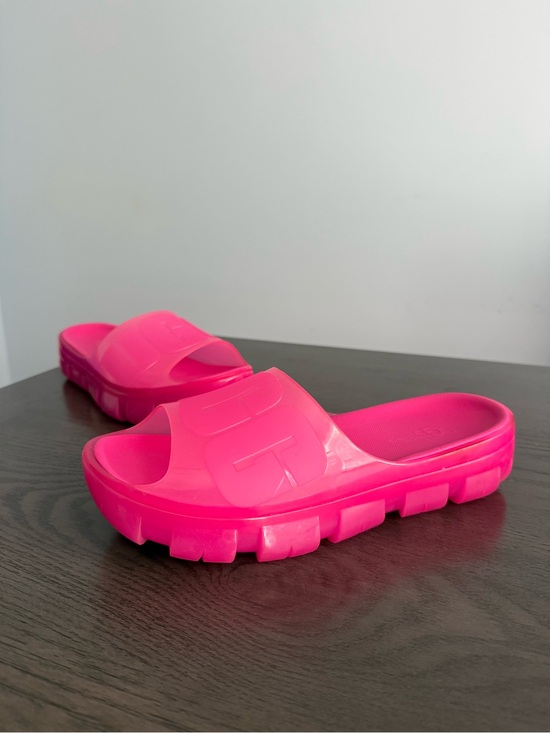 UGG Shoes - UGG Women’s Jella Clear Watercolors Slide Sandals Size 9 Dragon Fruit